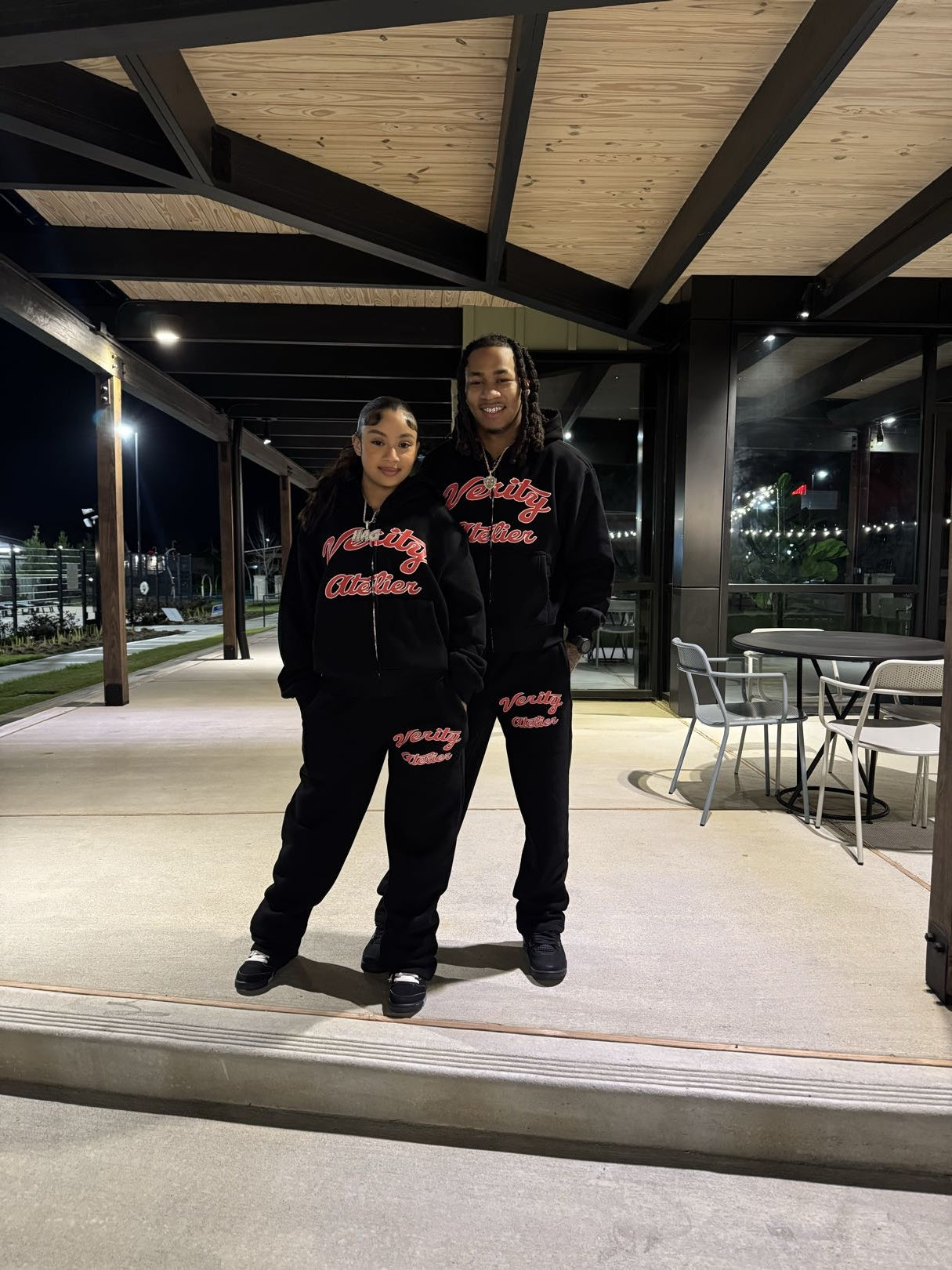 Black Foundation Jogging Set